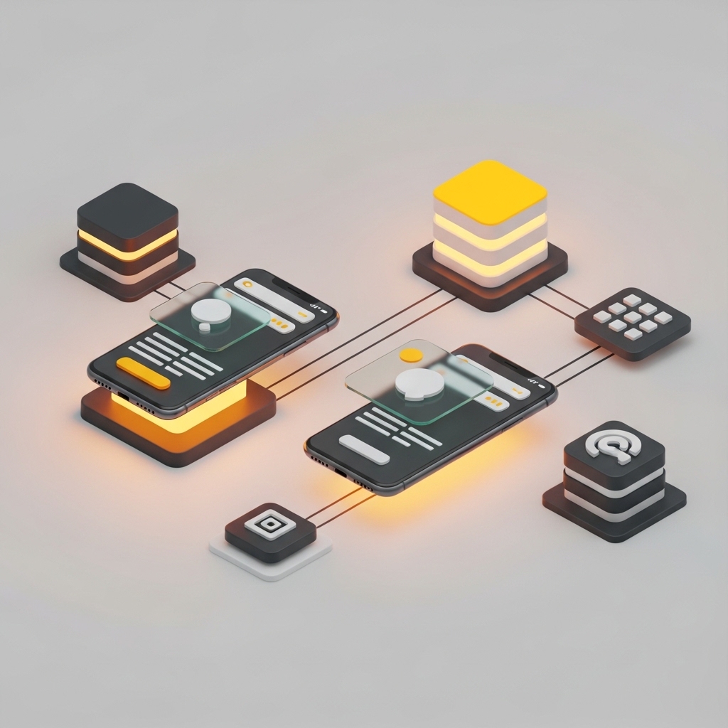 Mobile UI design process at AbeyLabs